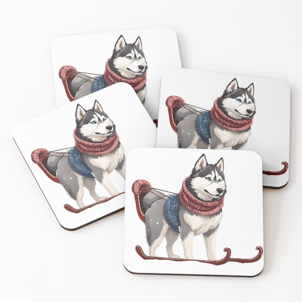 Item preview, Christmas Husky designed and sold by ColourCove .