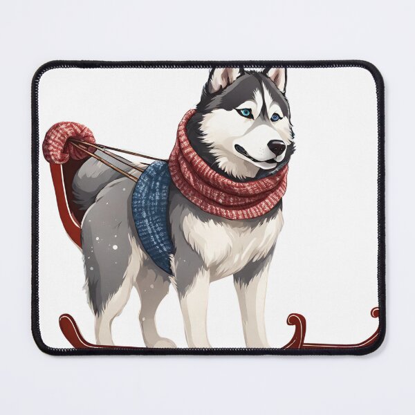 Item preview, Christmas Husky designed and sold by ColourCove .