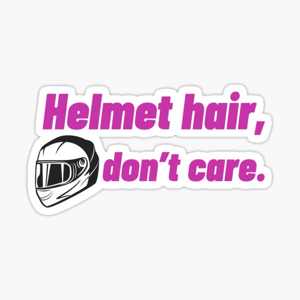 Motorcycle Sportbike Helmet Hair Don't Care