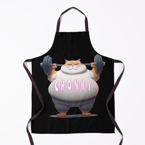 Item preview, Weightlifting Cat Chonky Cat Black T-Shirt Funny designed and sold by James5Seven.