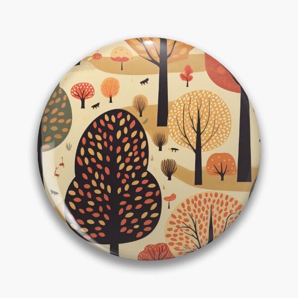 Item preview, Whimsical Woodland: Stylized Autumn Trees & Foliage Art Print designed and sold by Onnnit.