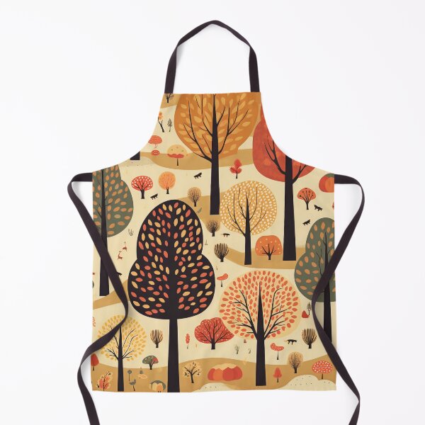 Item preview, Whimsical Woodland: Stylized Autumn Trees & Foliage Art Print designed and sold by Onnnit.