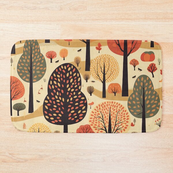 Item preview, Whimsical Woodland: Stylized Autumn Trees & Foliage Art Print designed and sold by Onnnit.