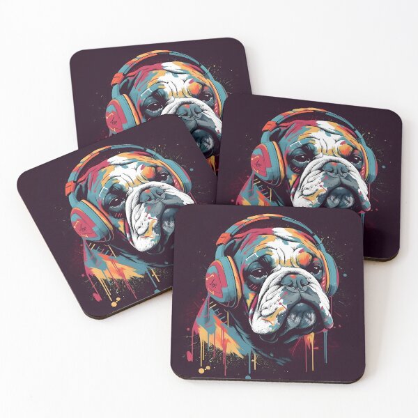 Item preview, Rhythm and Bulldog designed and sold by DigitalDoodleDK.