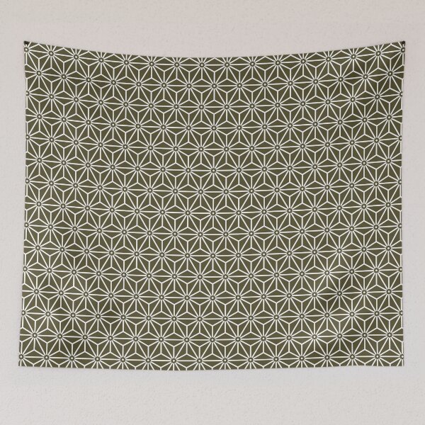 Item preview, Oriental Green Matsuba Asanoha Japan Pattern designed and sold by Digital Homestead.