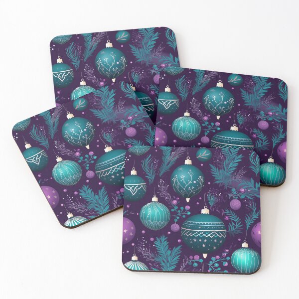 Item preview, Bauble Blues Pattern designed and sold by Ellimade.