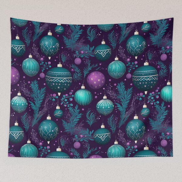 Item preview, Bauble Blues Pattern designed and sold by Ellimade.
