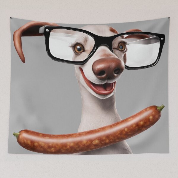 Item preview, Dog with sausage designed and sold by StyleSketch.