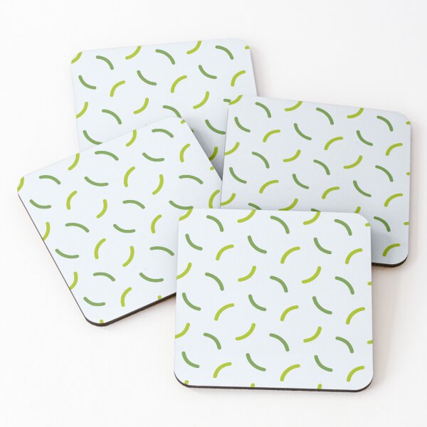 Item preview, Lime Olive Green White Arc Line Wave Circle Curve Mustache Satellite Plate Happy Geometric Pattern  designed and sold by PenguinForests.