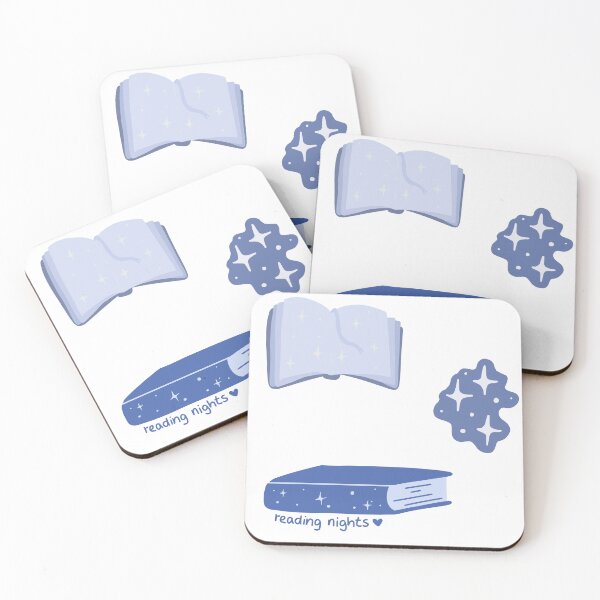 Item preview, magical blue book set with stars designed and sold by loulou-artifex.