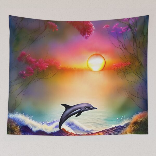 Item preview, Nature And A Dolphin designed and sold by Rell1970.
