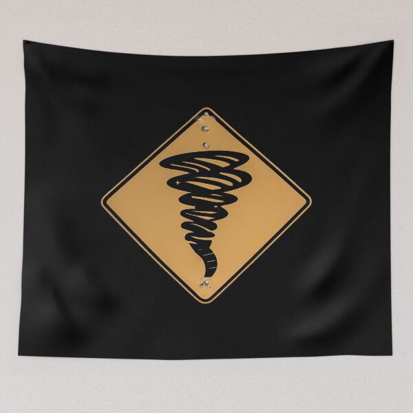 Item preview, Tornado Warning Road Sign designed and sold by FlexYourMind.