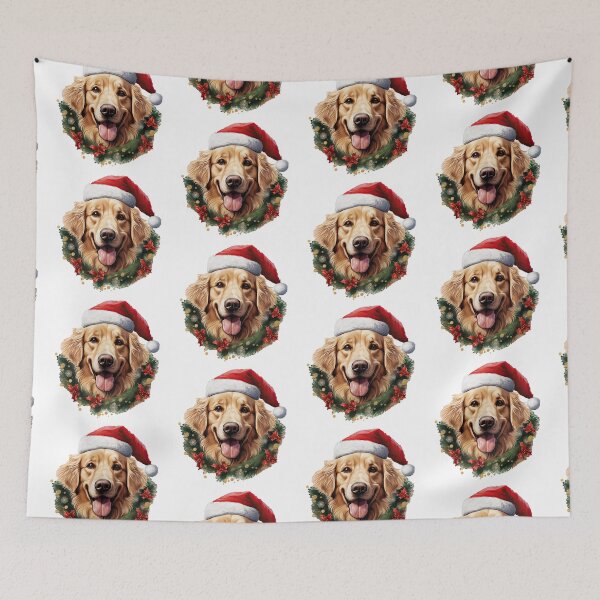 Item preview, Golden Retriever Christmas designed and sold by Arthoughts.