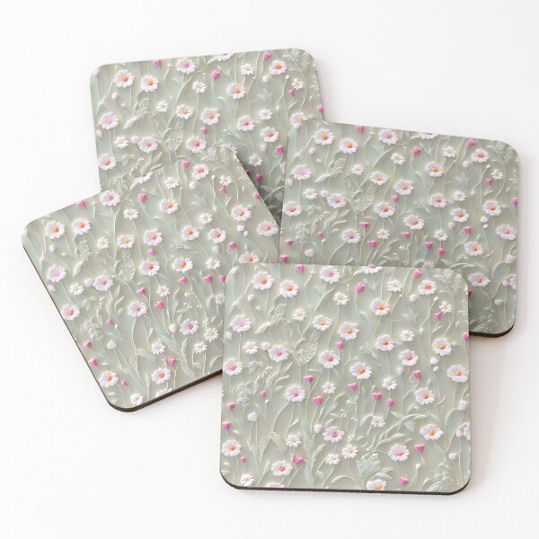 Item preview, Realistic delicate 3D wild flowers part 2 - expressive botanical pattern designed and sold by My-fake-places.