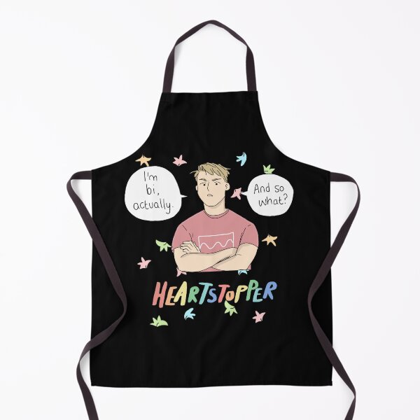 Item preview, Nick Nelson - Im bi actually and so what - Heartstopper leaves (Black background) designed and sold by Mabel-rgz.