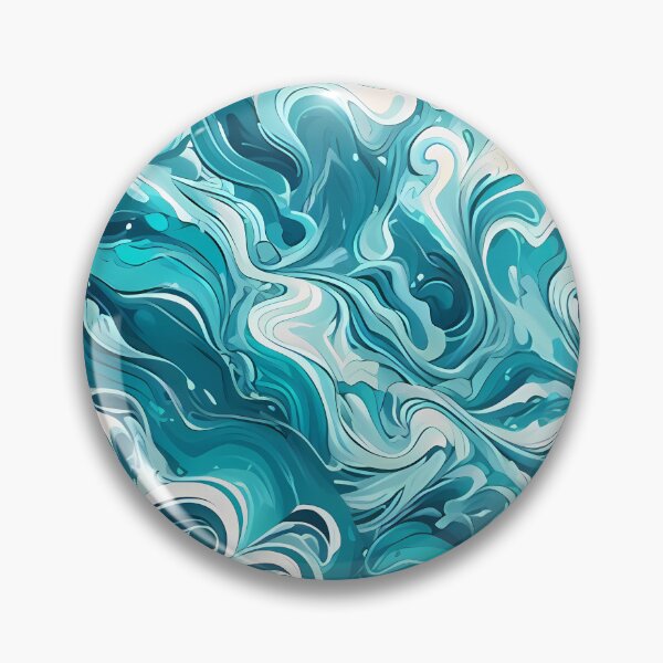 Item preview, Aqua Ocean Turquoise Abstract  designed and sold by PatternBouquet.