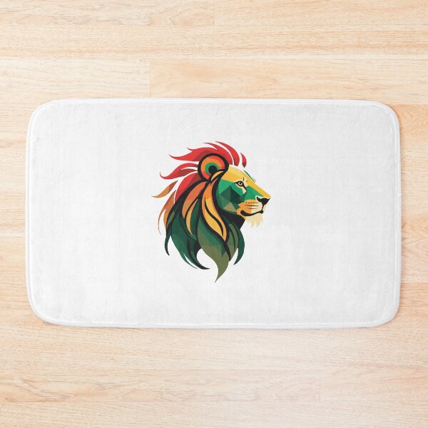 Item preview, Vintage Lion Silhouette in Red, Gold, and Green designed and sold by reggaeartgifts.