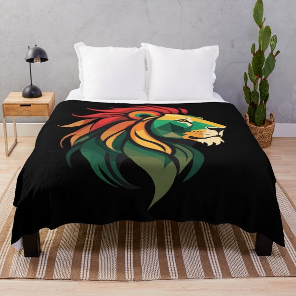 Item preview, Vintage Lion Silhouette in Red, Gold, and Green designed and sold by reggaeartgifts.