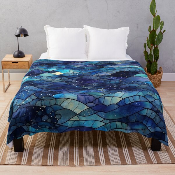 Item preview, Closeup of Night Sea Mosaic designed and sold by BeautyInTheChaos.