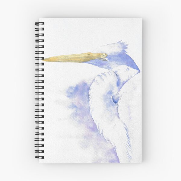 Item preview, Great egret watercolor portrait v2 designed and sold by L'Atelier Oranjade.