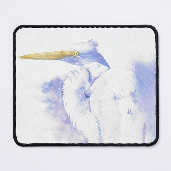Item preview, Great egret watercolor portrait v2 designed and sold by L'Atelier Oranjade.