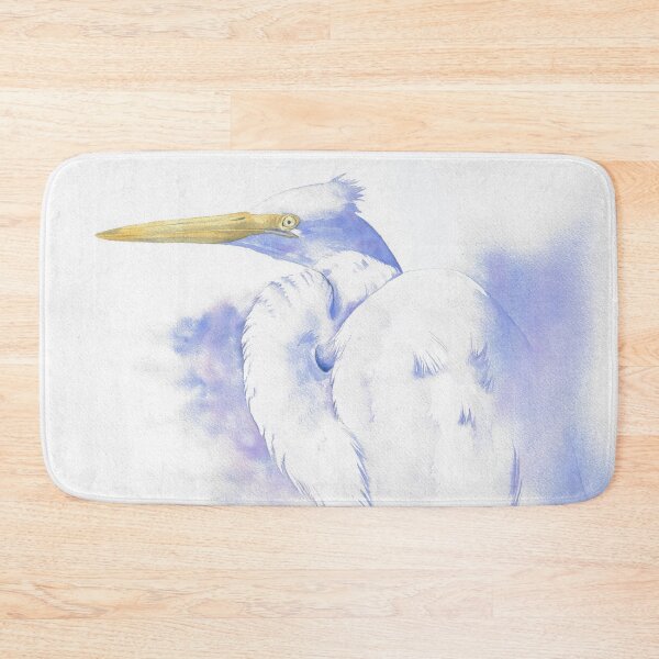 Item preview, Great egret watercolor portrait v2 designed and sold by L'Atelier Oranjade.