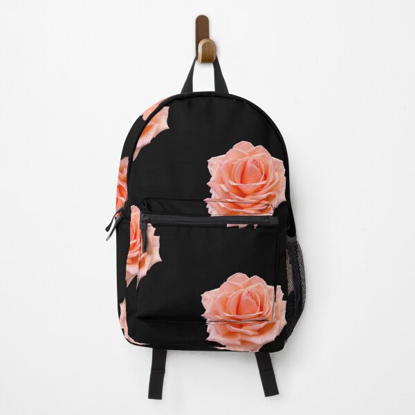 Item preview, Coral Rose with Black Background designed and sold by Pixel and Paintbrush.