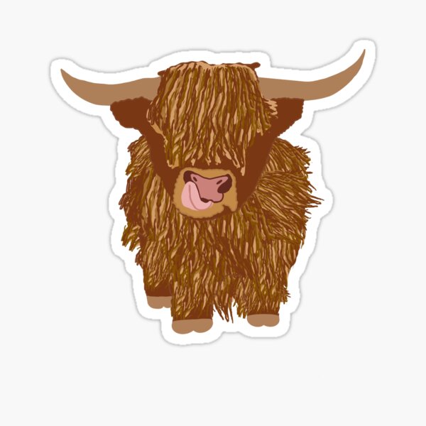 Item preview, Highland cow designed and sold by Logan Jenness.