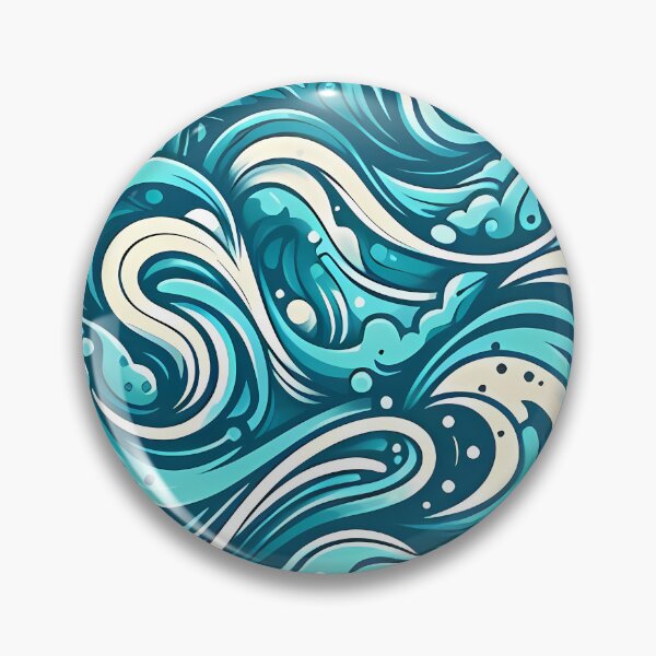 Item preview, Aqua Ocean Turquoise Abstract Design designed and sold by PatternBouquet.