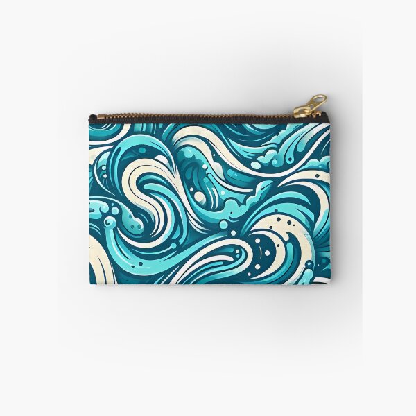 Item preview, Aqua Ocean Turquoise Abstract Design designed and sold by PatternBouquet.