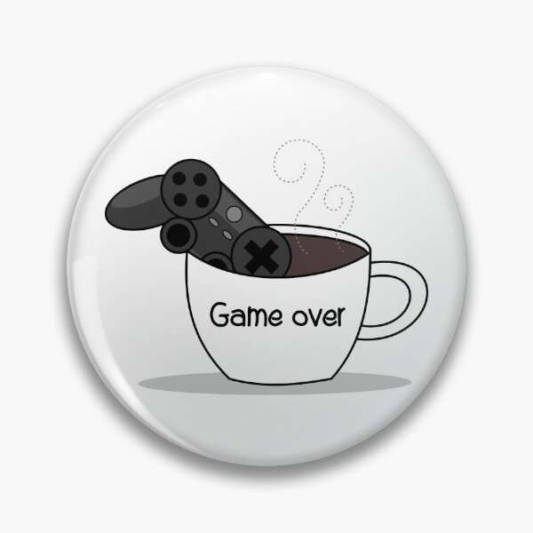 Item preview, Game controller game over coffee designed and sold by ZnDigitalPrints.