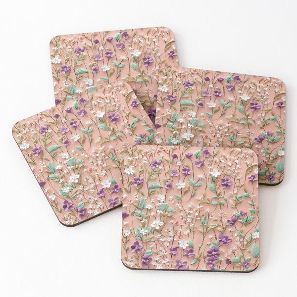Item preview, Realistic delicate 3D wild flowers part3 - expressive botanical pattern. designed and sold by My-fake-places.