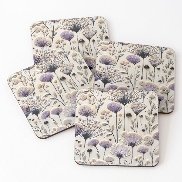 Item preview, Realistic delicate 3D wild flowers part 4 - expressive botanical pattern. designed and sold by My-fake-places.