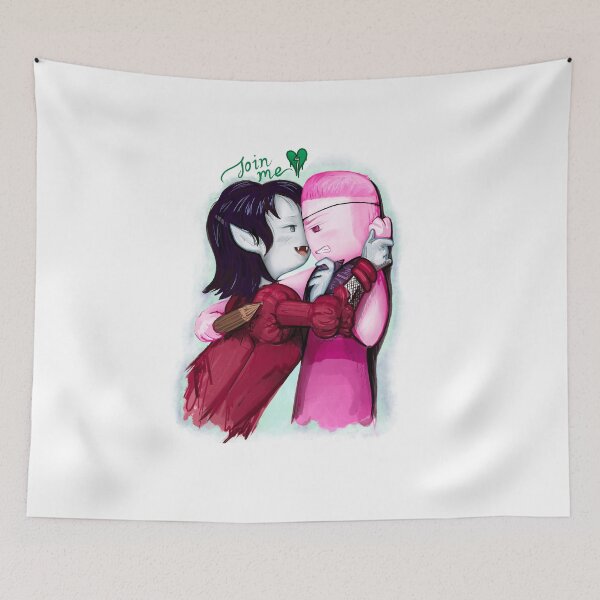 Item preview, "Join me" - Vamp world Marceline (the Star) and Bonnibel, Adventure Time / Fionna and Cake fan art designed and sold by Lavinia Knight.