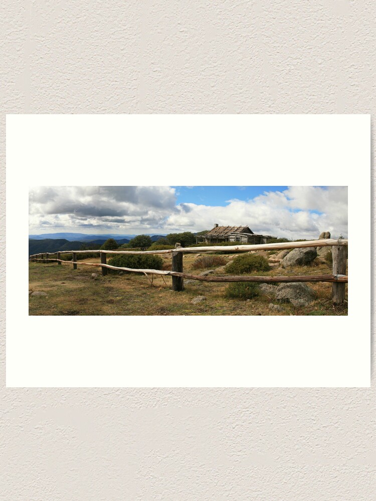 Alternate view of Craigs Hut, Mt Stirling, Australia Art Print