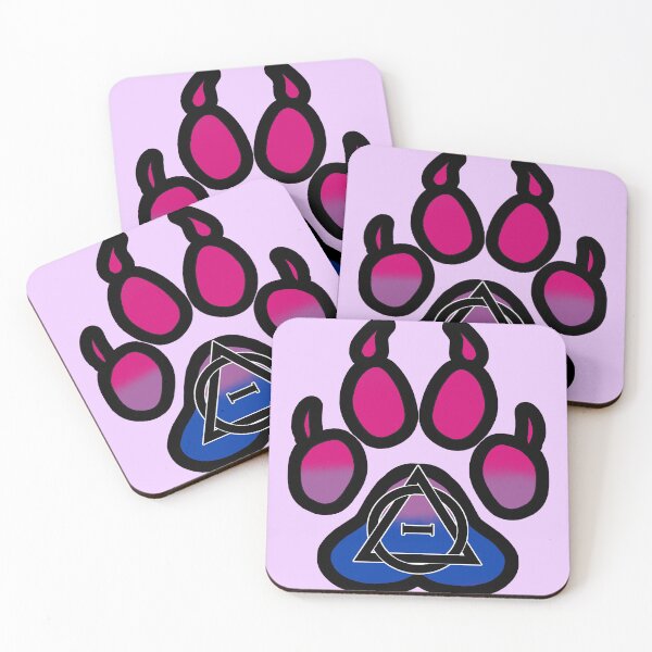 Item preview, Bisexual Therian Pride Wolf Paw designed and sold by ChaotixDragon.
