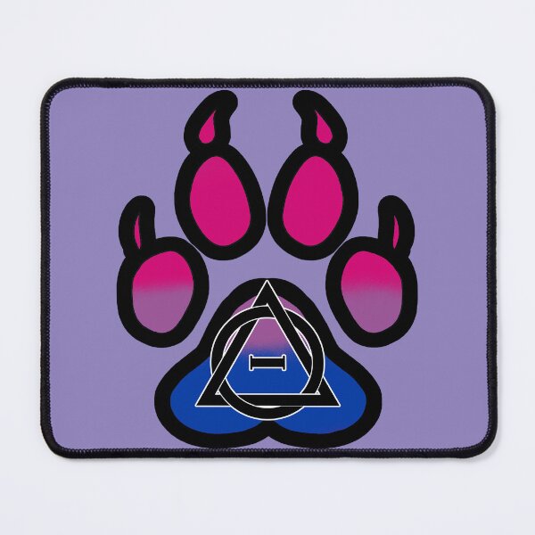 Item preview, Bisexual Therian Pride Wolf Paw designed and sold by ChaotixDragon.