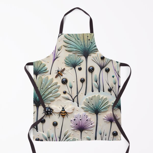 Item preview, Realistic delicate 3D wild flowers and insects part 1 - expressive botanical pattern. designed and sold by My-fake-places.