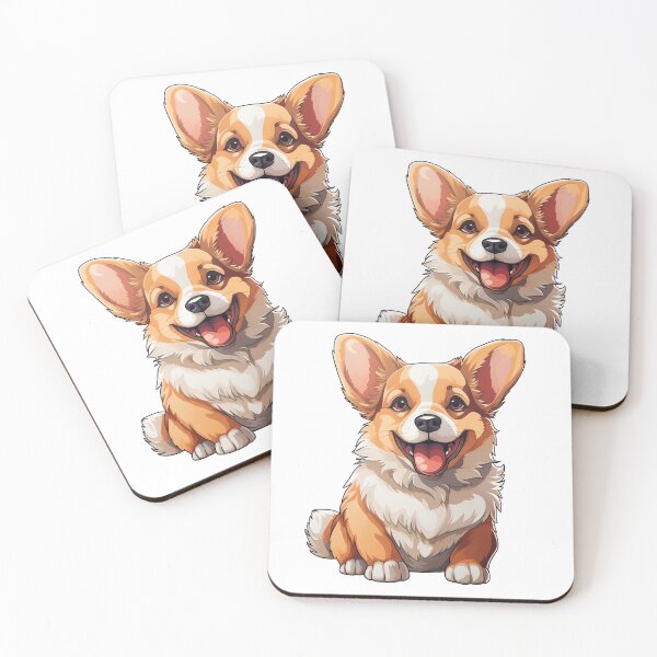 Item preview, Cute and happy corgi - dog lover sticker designed and sold by Daydreamsatdawn.