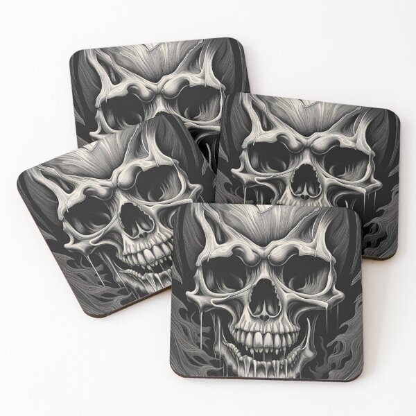 Item preview, Melting Skull designed and sold by 3hornCreations.