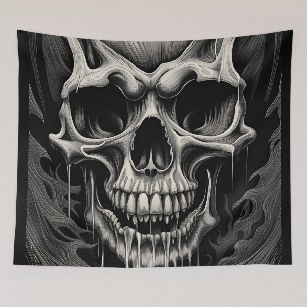 Item preview, Melting Skull designed and sold by 3hornCreations.