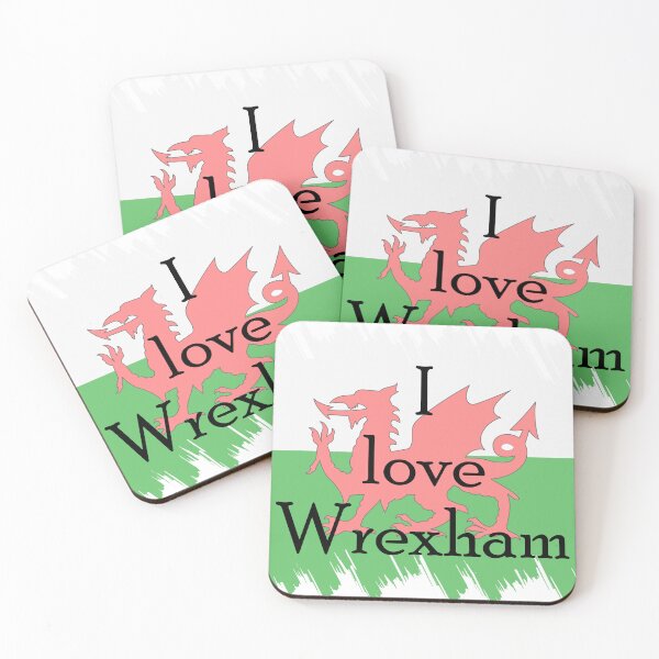 Item preview, I love Wrexham wide design designed and sold by Gormont.