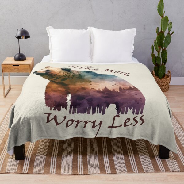 Item preview, Hike More Worry Less - Forest Lover with Bear designed and sold by GVRDesign.