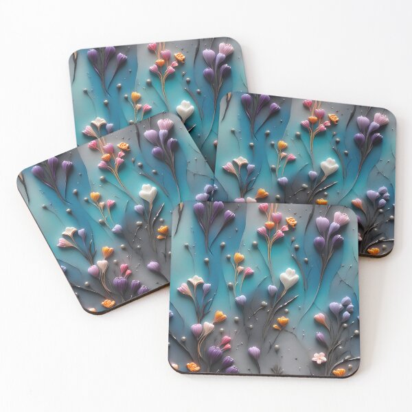 Item preview, Realistic delicate 3D wild flowers part3 - expressive botanical pattern. designed and sold by My-fake-places.