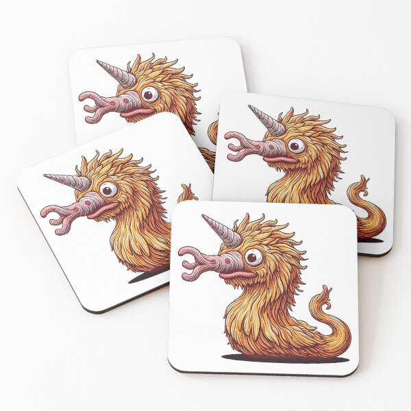 Item preview, Feathered Unicorn Slug designed and sold by VisurtualEmo.