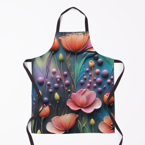 Item preview, Realistic delicate 3D wild flowers - expressive botanical pattern. designed and sold by My-fake-places.