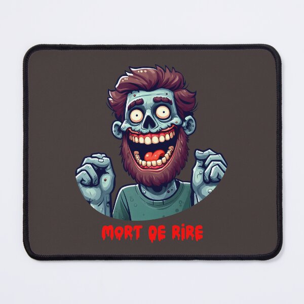 Item preview, A smiling zombie with the text “Mort de Rire” designed and sold by LV-creator.