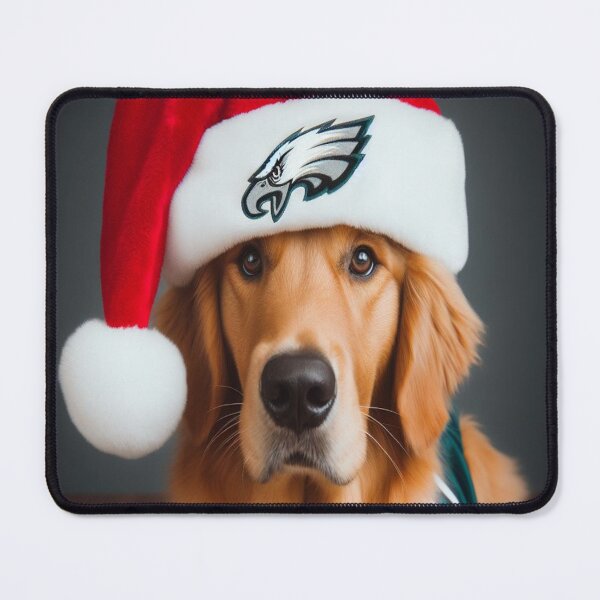Item preview, Eagles Golden Retriever Christmas designed and sold by PhillySportz.