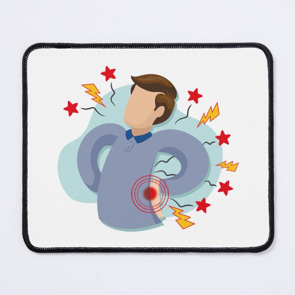 Item preview, Mascot person man with back pain symptoms designed and sold by LucianoCosmo.
