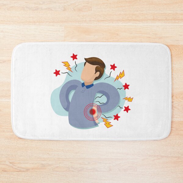 Item preview, Mascot person man with back pain symptoms designed and sold by LucianoCosmo.